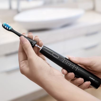 Niceboy ION Sonic - Sonický zubní kartáček 800 mAh IPX7 černá