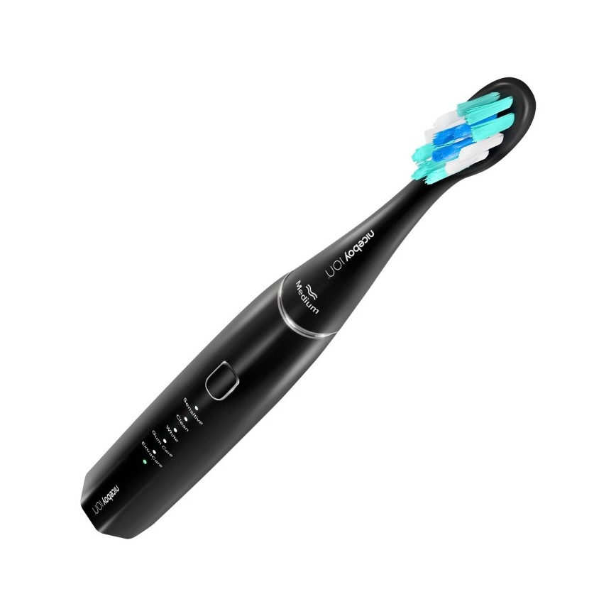 Niceboy ION Sonic - Sonický zubní kartáček 800 mAh IPX7 černá