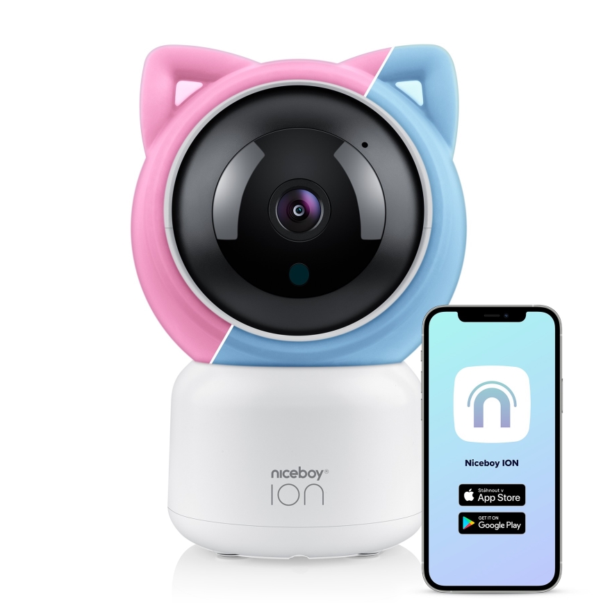 Niceboy ION Starlight SL3 - Chytrá dětská chůvička Full HD 1080p 5V Wi-Fi