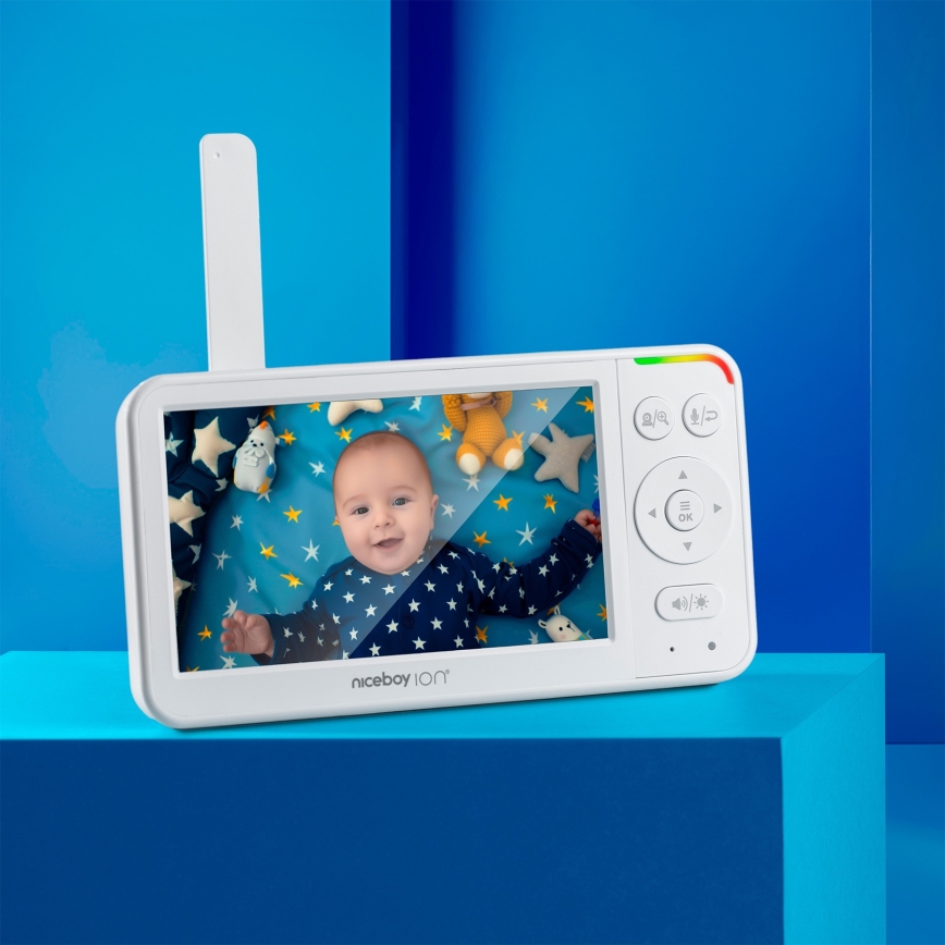 Niceboy ION Starlight SL5 - Dětská chůvička s monitorem Full HD 1080p 4000 mAh 5V