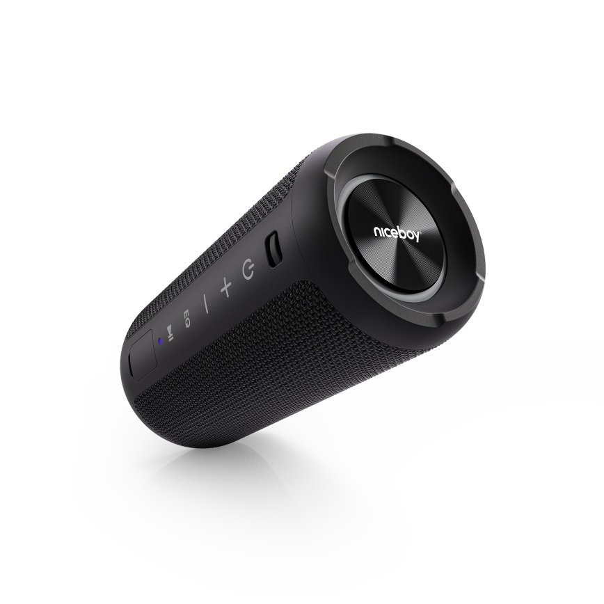 Niceboy Orion - LED Bezdrátový reproduktor s mikrofonem 24W/2200 mAh IPX7 černá