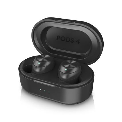 Niceboy Pods 4 - Bezdrátová sluchátka 500 mAh + 2x 70 mAh IPX5 černá