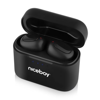 Niceboy Podsie 4 - Bezdrátová sluchátka IP54 černá