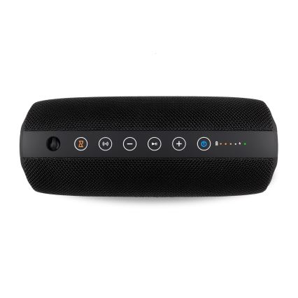 Niceboy Titan 4 - LED Bezdrátový reproduktor s mikrofonem a funkcí powerbanky 50W/4000 mAh IPX7 černá