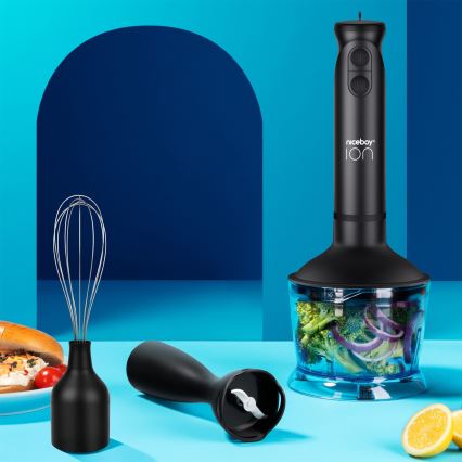Niceboy Twister T1 Set - Tyčový mixér s příslušenstvím 500W/230V černá