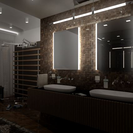 NIMCO ZP 11002 - LED Koupelnové podsvícené zrcadlo LED/24W/230V 6500K 80x60 cm IP44