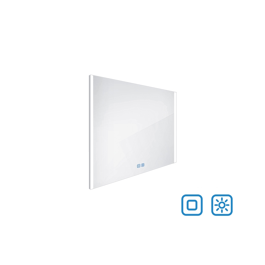 NIMCO ZP 11003V - LED Stmívatelné koupelnové podsvícené zrcadlo LED/21W/230V 3000-6500K 70x80 cm IP44