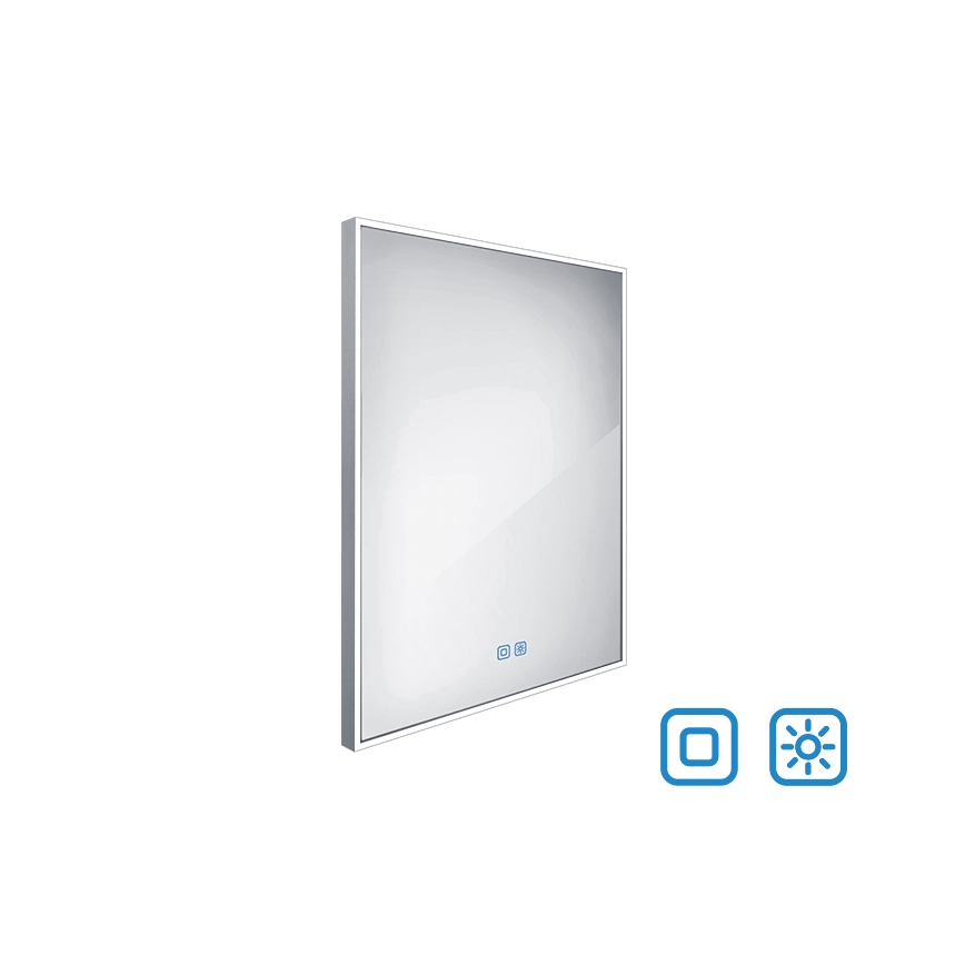 NIMCO ZP 13002VX - LED Stmívatelné koupelnové podsvícené zrcadlo LED/41W/230V 3000-6500K 80x60 cm IP44
