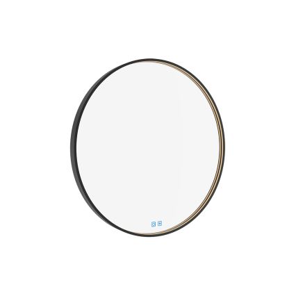 NIMCO ZPC 31001RVX-90 - LED Stmívatelné koupelnové podsvícené zrcadlo LED/22W/230V 3000-6500K pr. 70 cm matná černá IP44