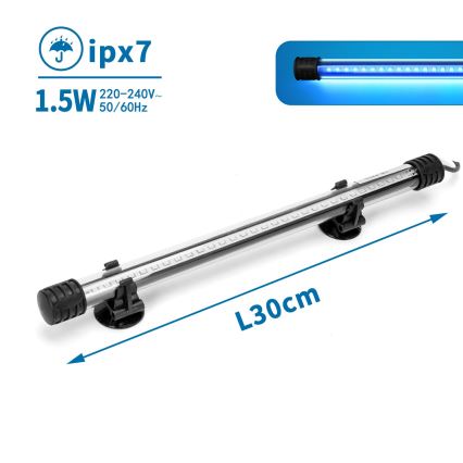 Nobleza - LED Osvětlení akvária LED/1,5W/230V IPX7 30 cm