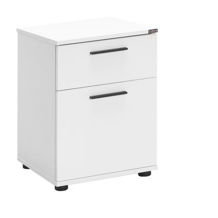 Noční stolek 41x40 cm bílá