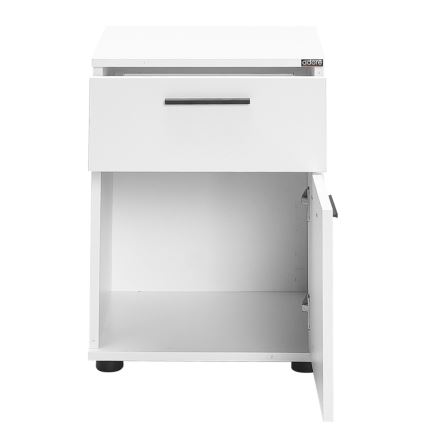 Noční stolek 41x40 cm bílá