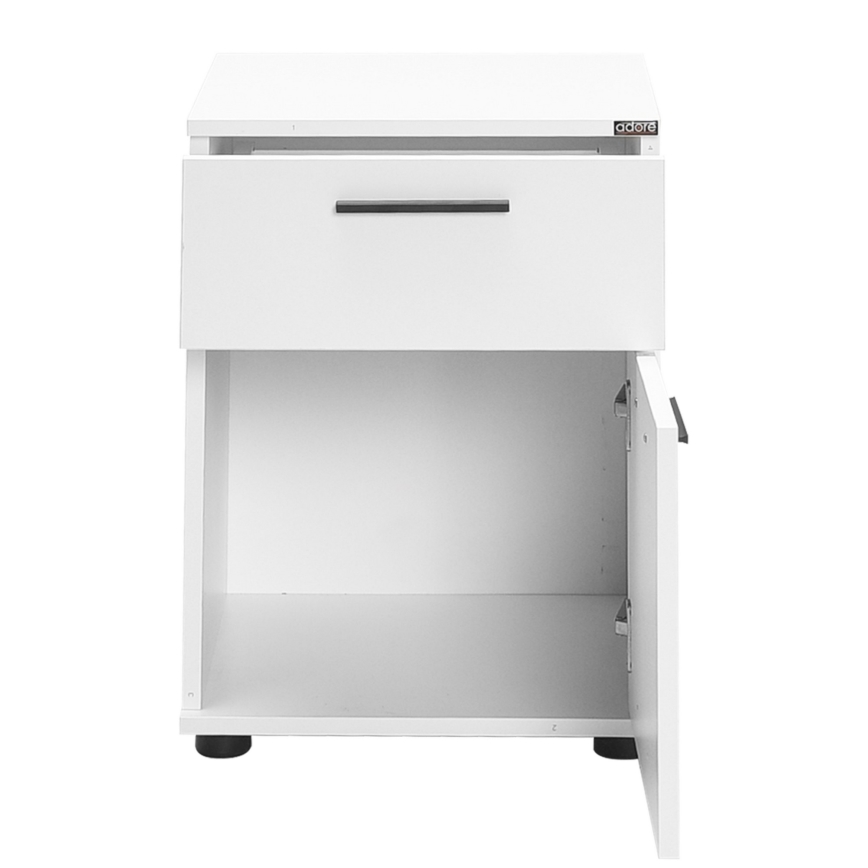 Noční stolek 41x40 cm bílá