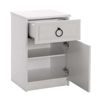 Noční stolek 48x38 cm bílá