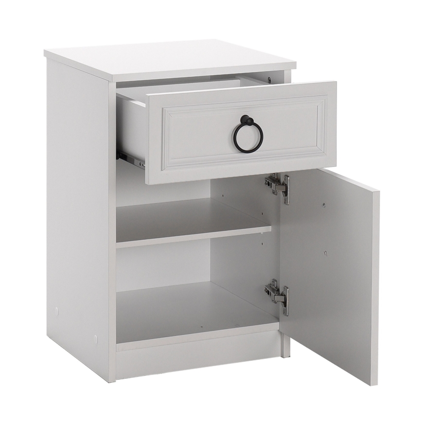 Noční stolek 48x38 cm bílá