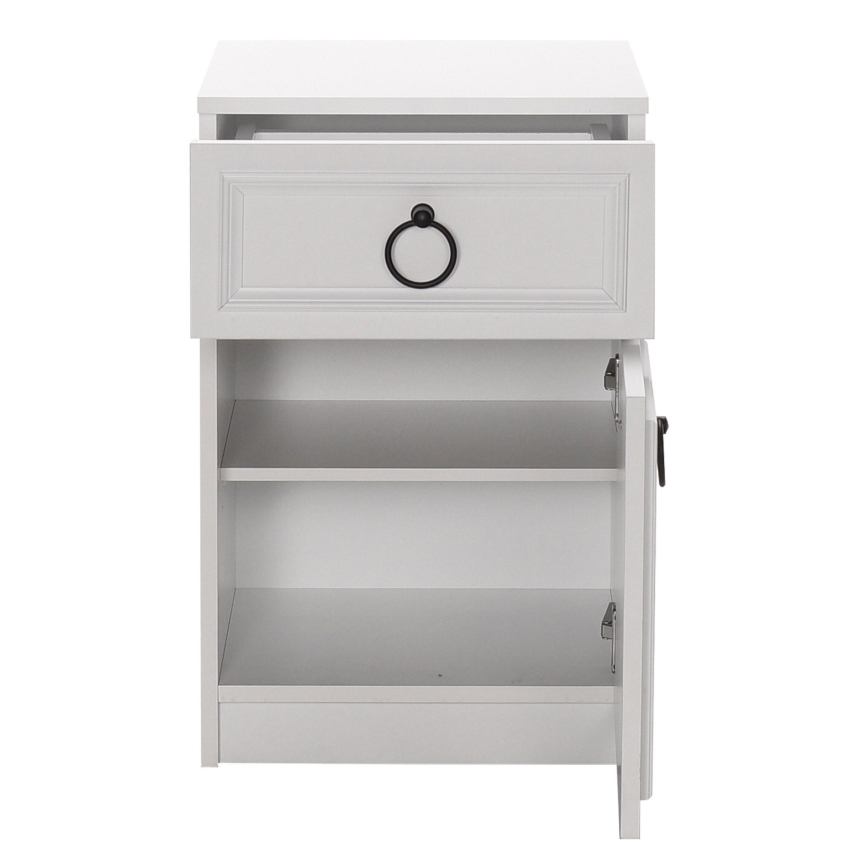 Noční stolek 48x38 cm bílá