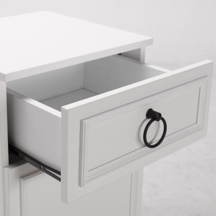 Noční stolek 48x38 cm bílá