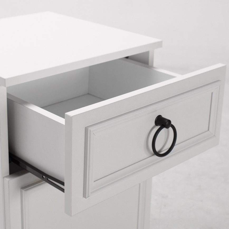 Noční stolek 48x38 cm bílá