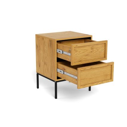 Noční stolek ALIN 46x40 cm světle hnědá