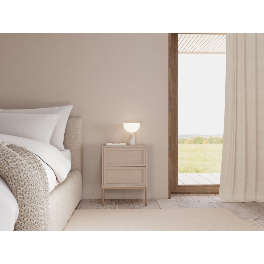 Noční stolek ALIN 46x40 cm taupe