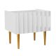 Noční stolek ARCOS 46x50 cm bílá/zlatá
