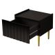Noční stolek ARCOS 46x50 cm černá/zlatá