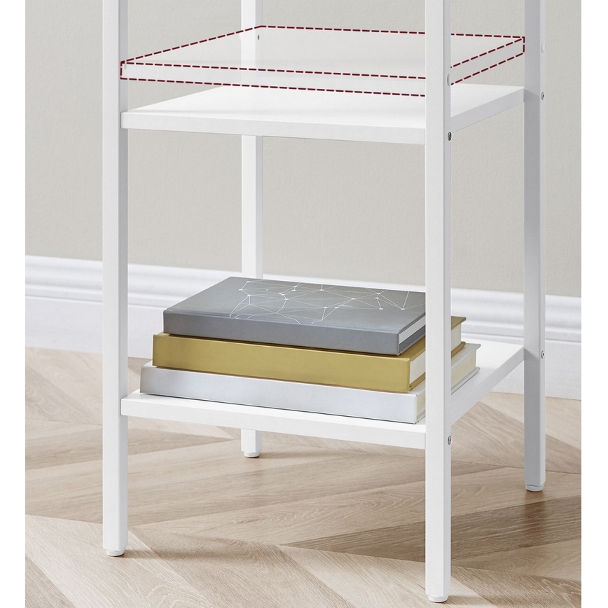 Noční stolek ARIN 35x35 cm bílá