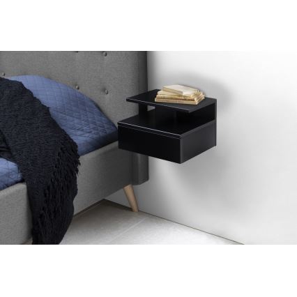 Noční stolek AVA 35x32 cm černá