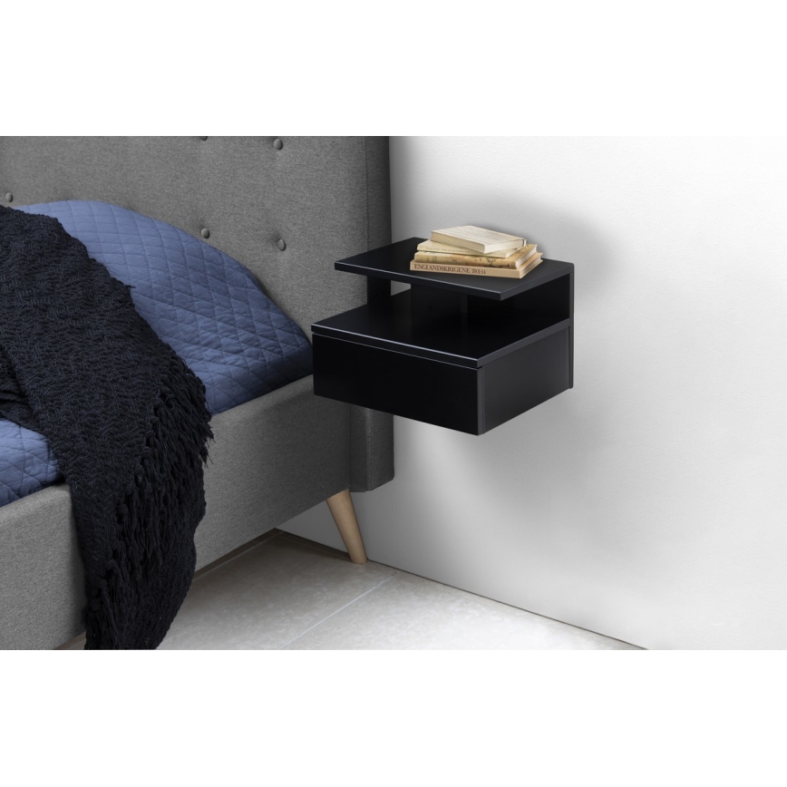 Noční stolek AVA 35x32 cm černá