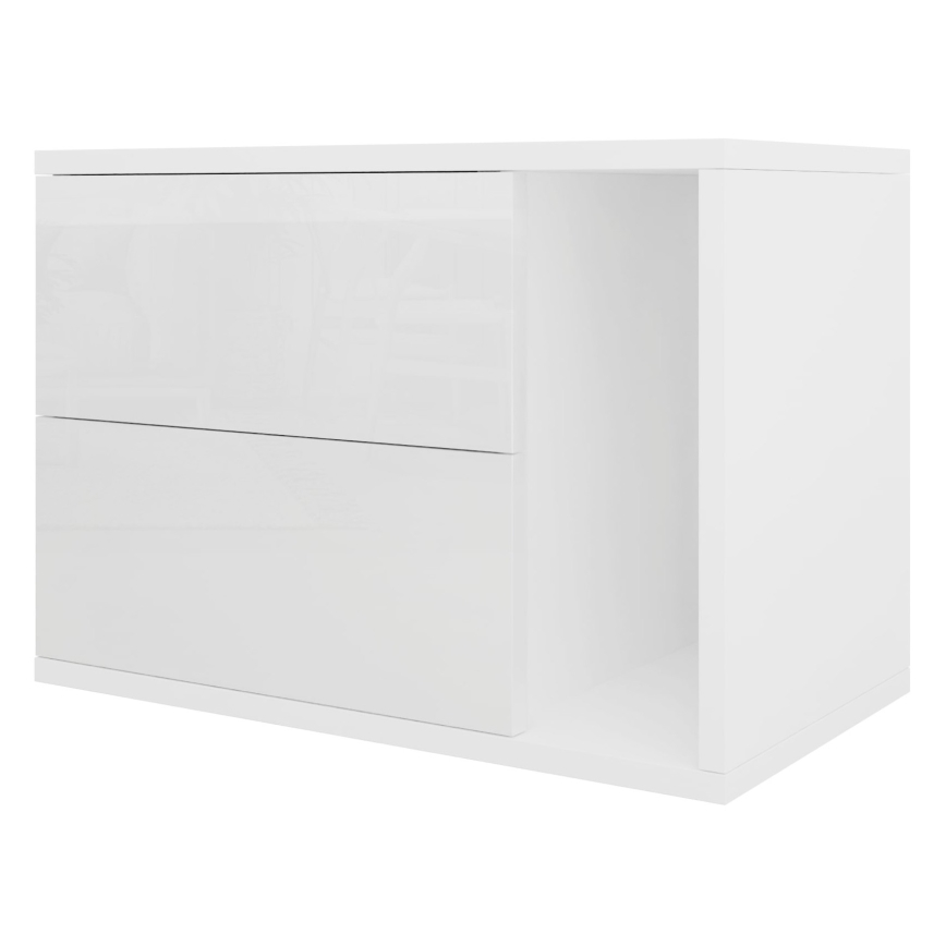 Noční stolek BECE 57x32 cm bílá