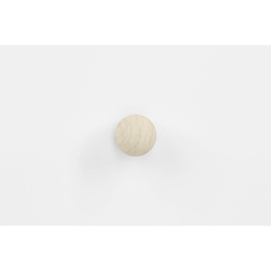 Noční stolek BUBO 69x51 cm bílá/světlý buk