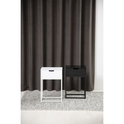 Noční stolek CARLY 40x30 cm antracit