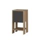 Noční stolek EMA 55x30 cm hnědá/šedá