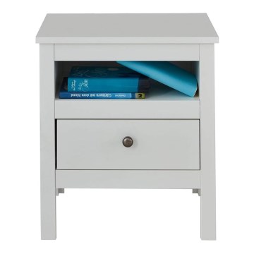 Noční stolek FARGE 47x35 cm bílá