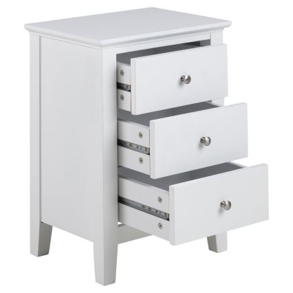Noční stolek LARA 45x34 cm bílá