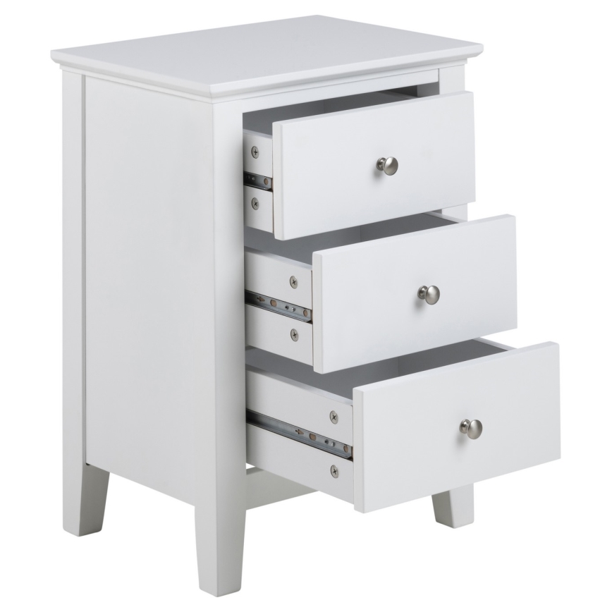 Noční stolek LARA 45x34 cm bílá