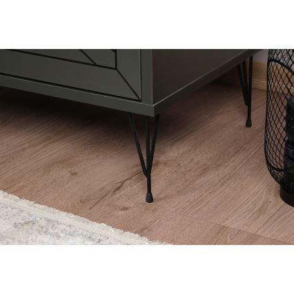 Noční stolek LUNA 50x40 cm antracit/černá