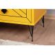 Noční stolek LUNA 55x50 cm žlutá