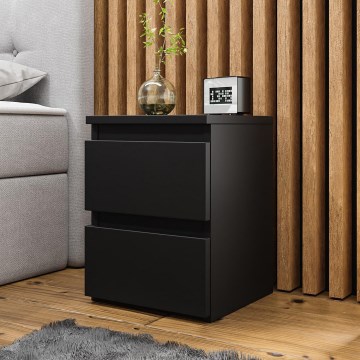 Noční stolek MALWA 40x30 cm matná černá