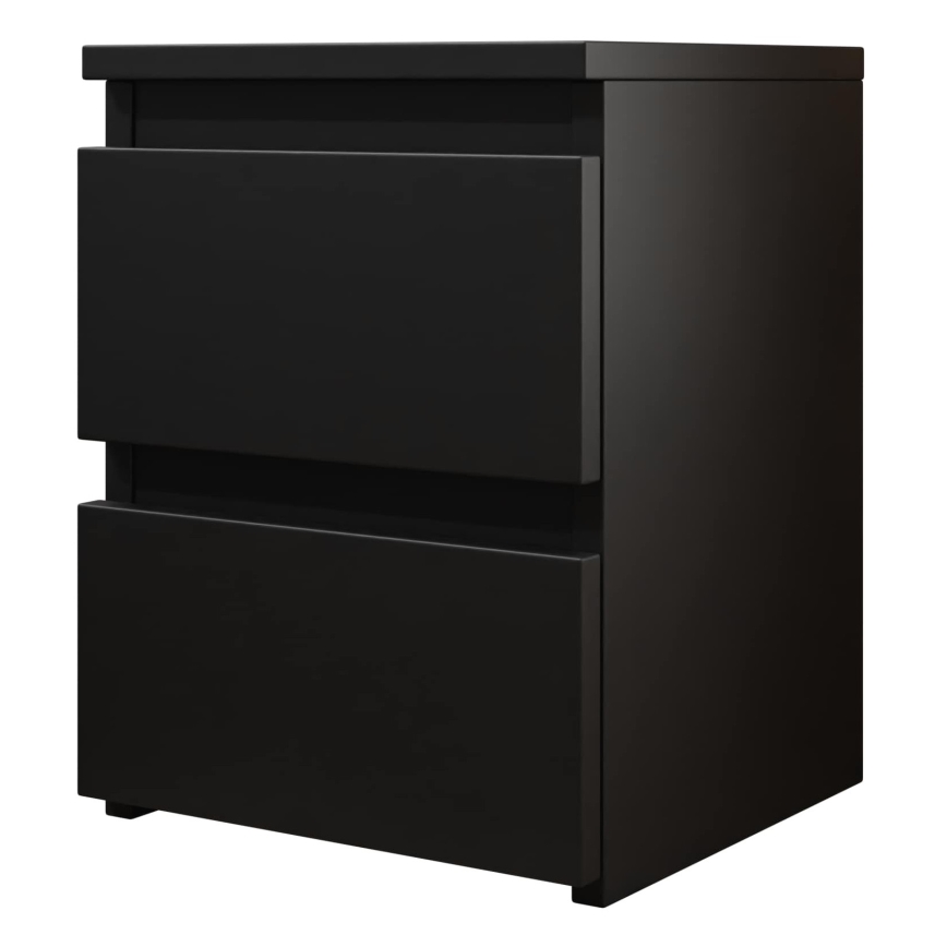 Noční stolek MALWA 40x30 cm matná černá