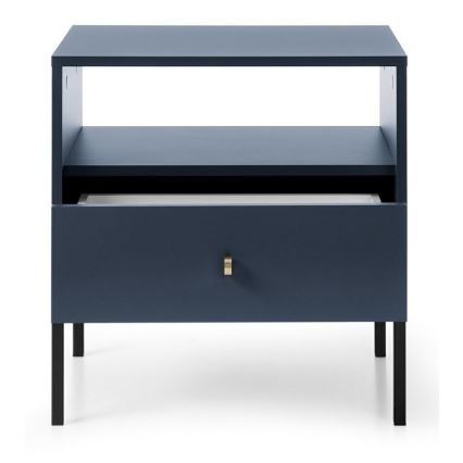 Noční stolek MONO 56x54 cm modrá