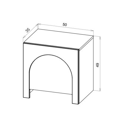 Noční stolek NIO antracit