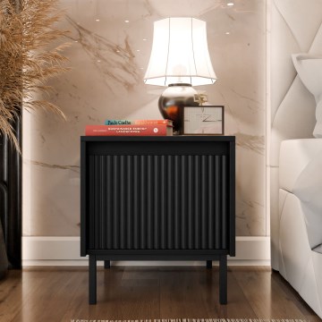 Noční stolek OZMI 50x45 cm černá