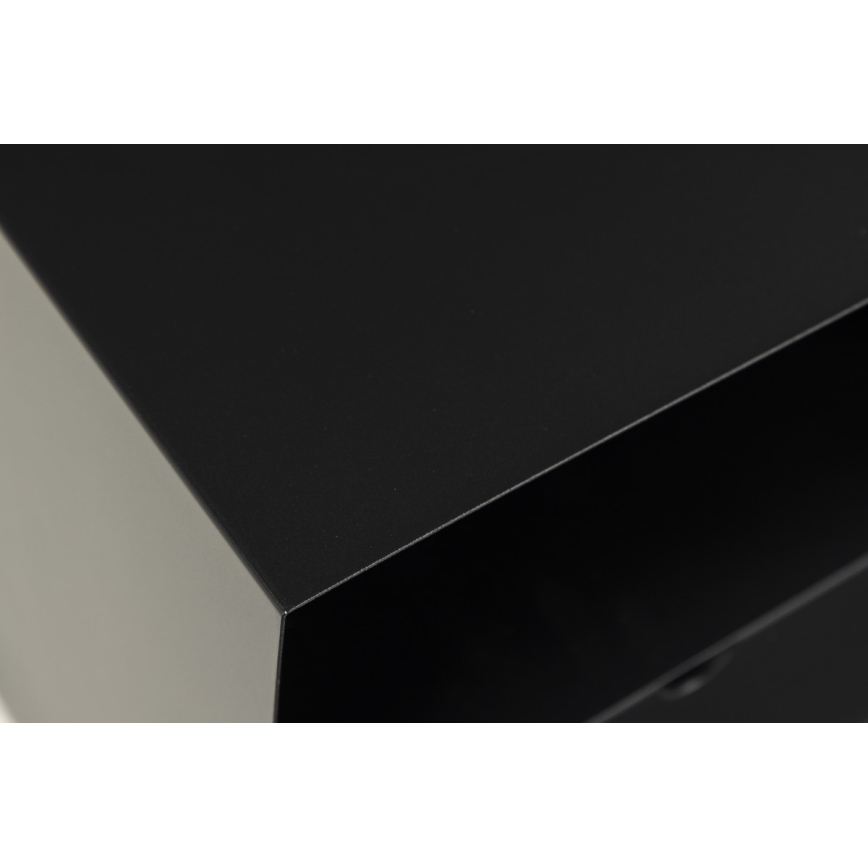 Noční stolek s možností montáže na stěnu BEKIM 30x25 cm černá