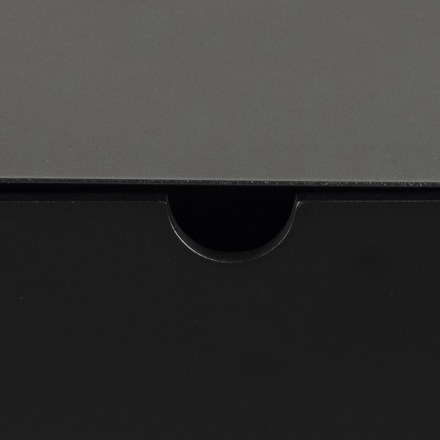 Noční stolek s možností montáže na stěnu BEKIM 30x25 cm černá