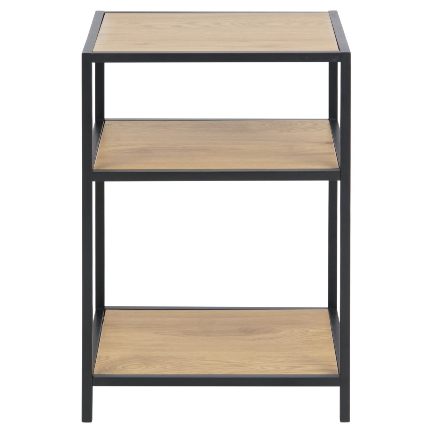 Noční stolek SARON 42x35 cm dub/černá