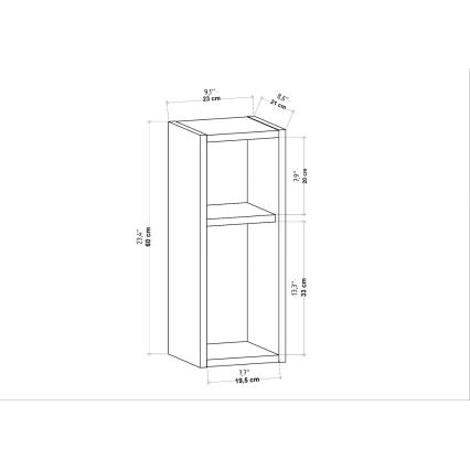 Noční stolek TILMO 23x21 cm dub
