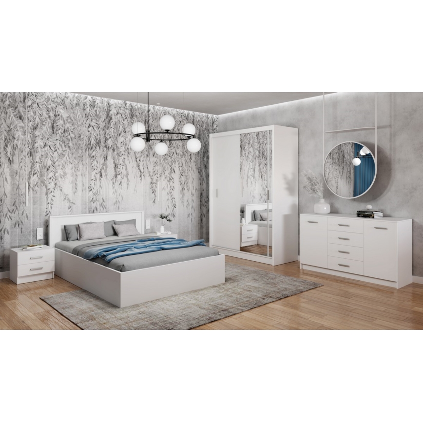 Noční stolek TOD 45x37 cm bílá