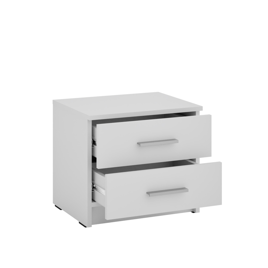 Noční stolek TOD 45x37 cm bílá
