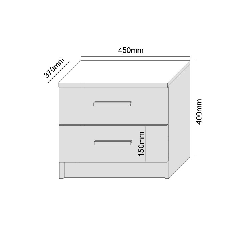 Noční stolek TOD dub wotan